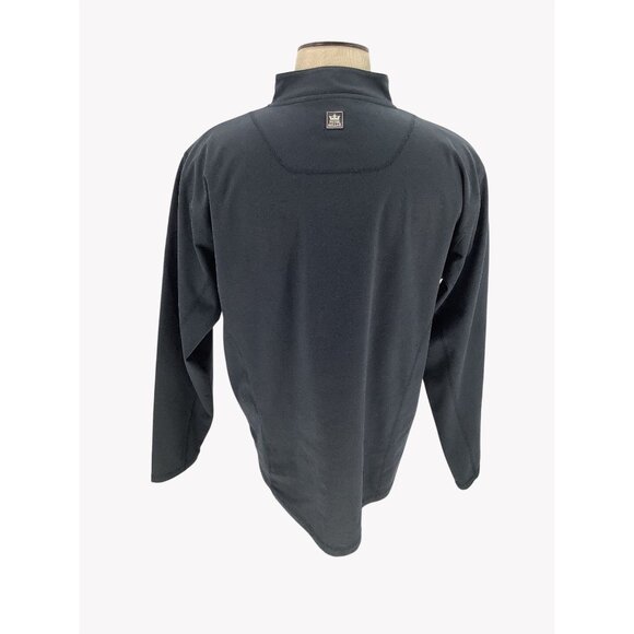 Peter Millar Wind Element1 Black 1/4 Zip Pullover Jacket XL Champion Hills Logo - Picture 4 of 7